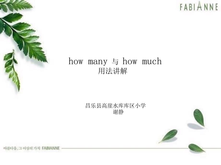 how many 与how much_第1页