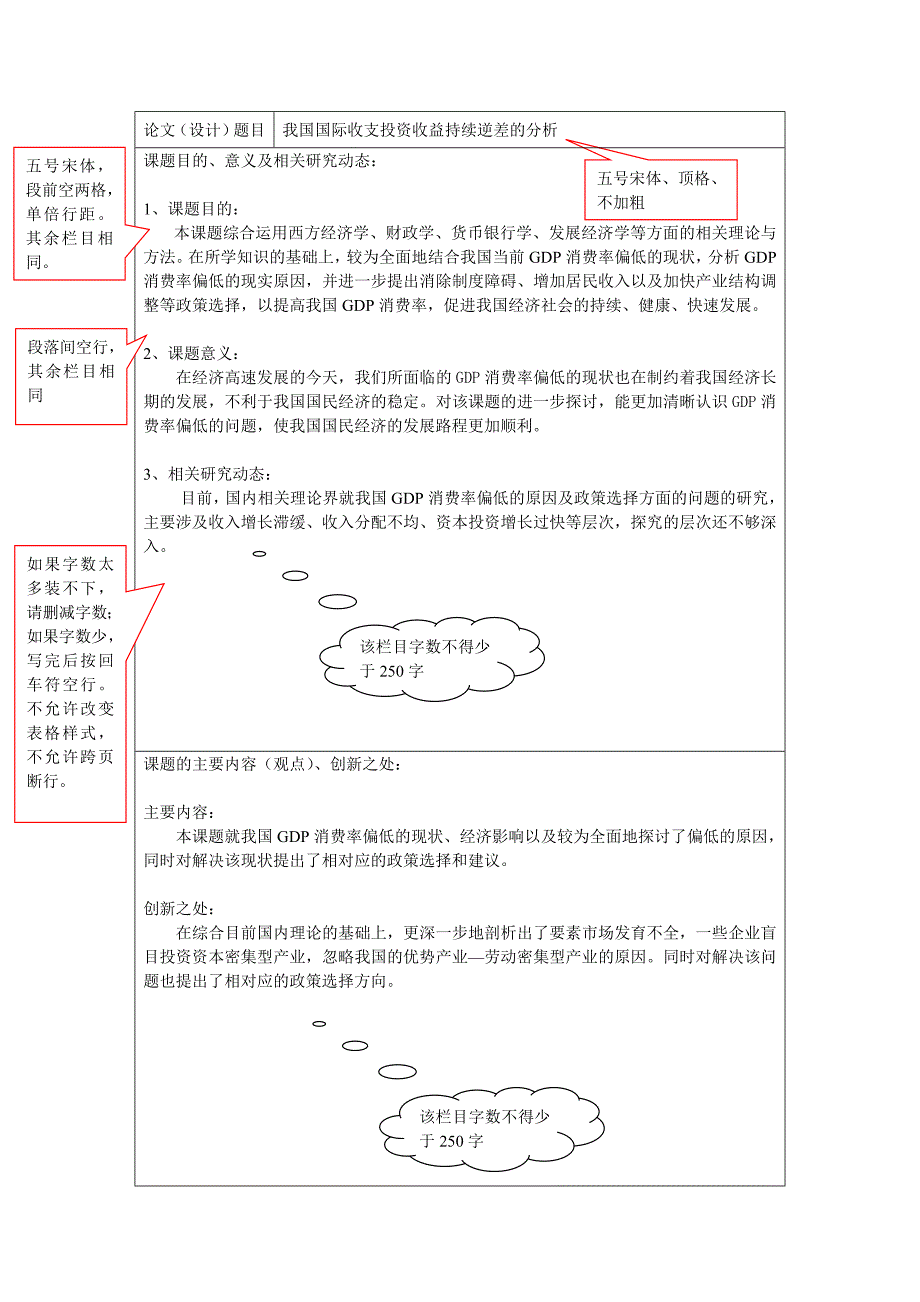 毕业论文开题报告书填写格式规范_第2页