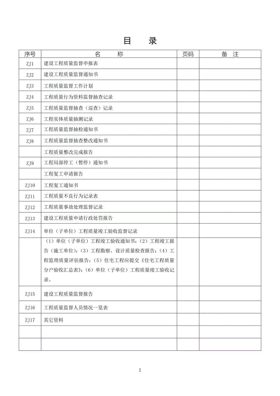 【江苏】《建设工程质量监督档案(2014版)》_第2页
