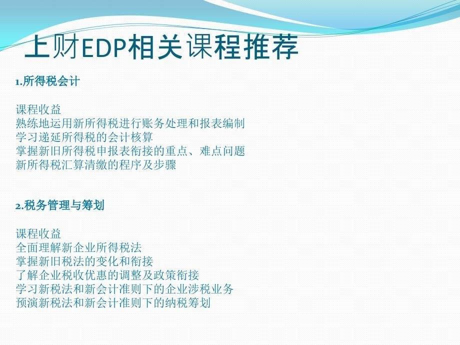 税务筹划-企业所得税纳税筹划-上财edp中心_第5页