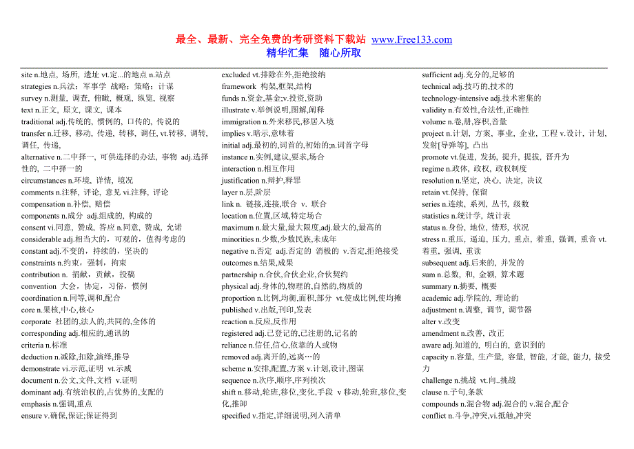 考研英语.考研完型600核心词汇_第4页