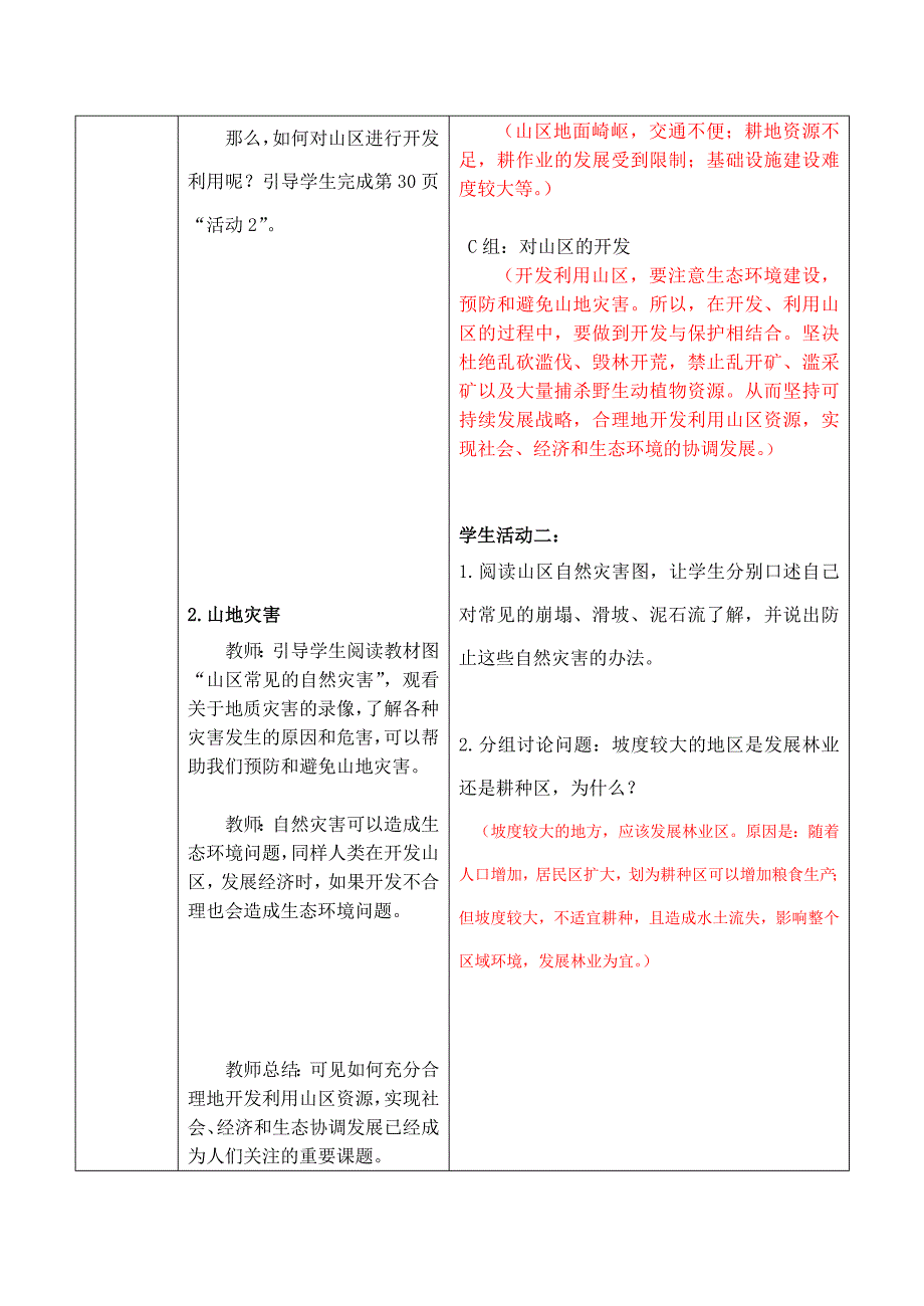 八年级地理上册第二单元第一节地势和地形第三课时教案中图版.doc_第4页