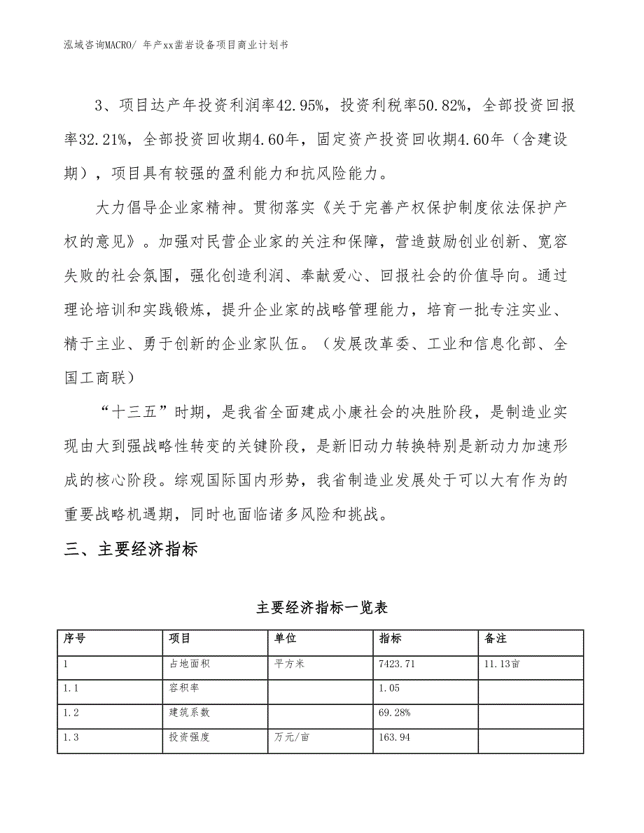 年产xx凿岩设备项目商业计划书_第4页