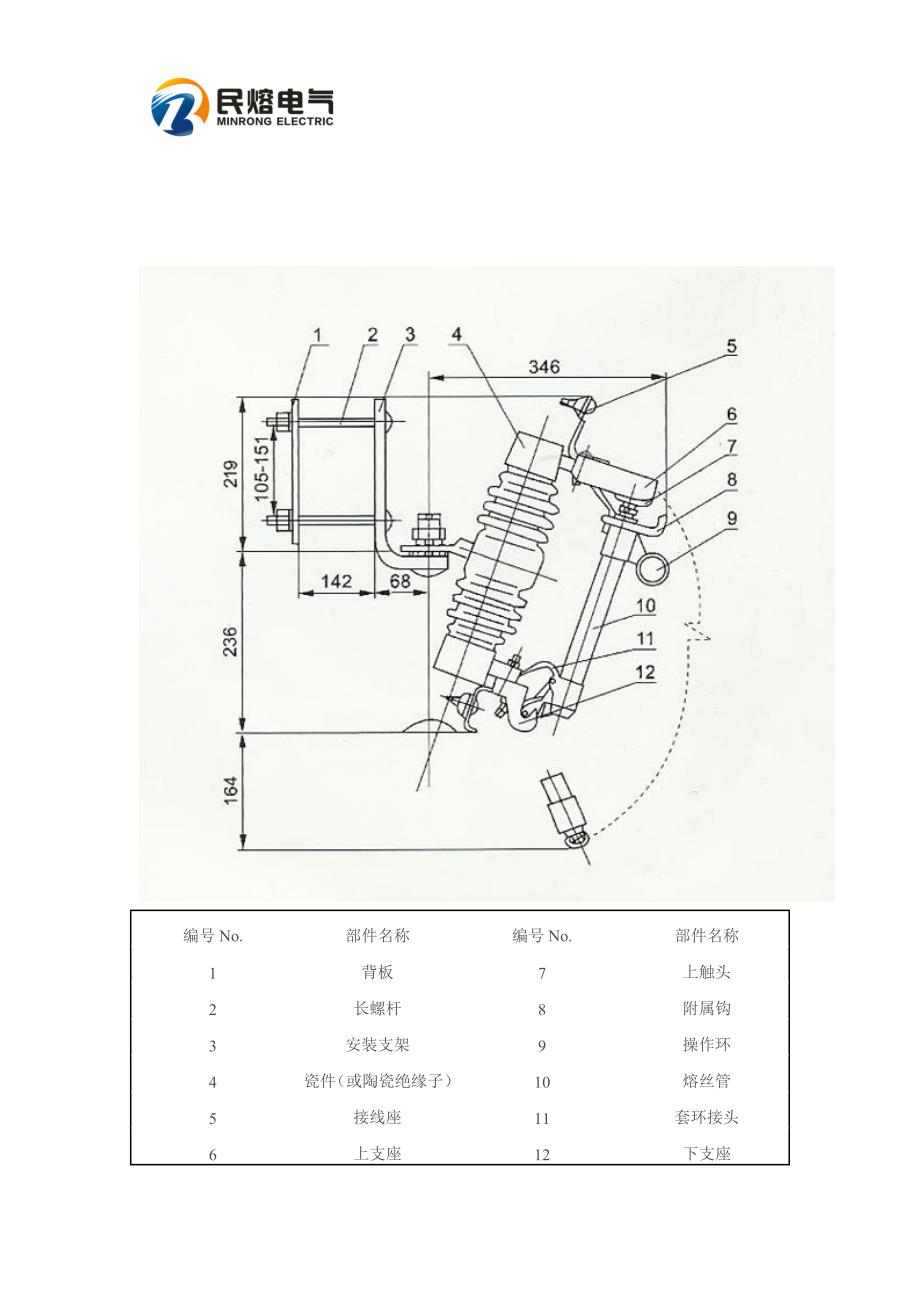 hrw7-10-100a高压跌落式熔断器(高压零克)_第4页