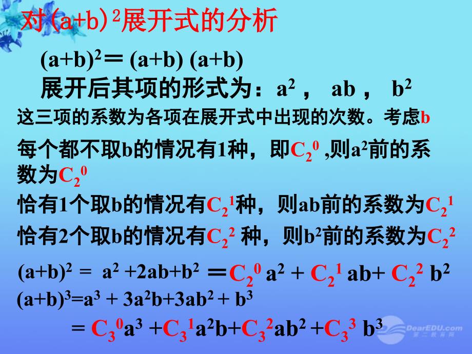 广西桂林市逸仙中学高二数学 《二项式定理》课件_第3页
