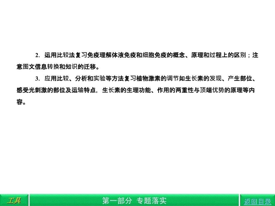 2018高三生物二轮复习 第1部分 专题5 生命活动的调节课件_第5页