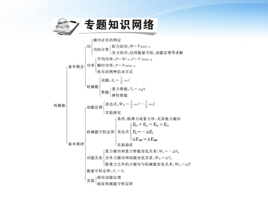 2018届高考物理 专题五 机械能考点整合复习课件_第2页