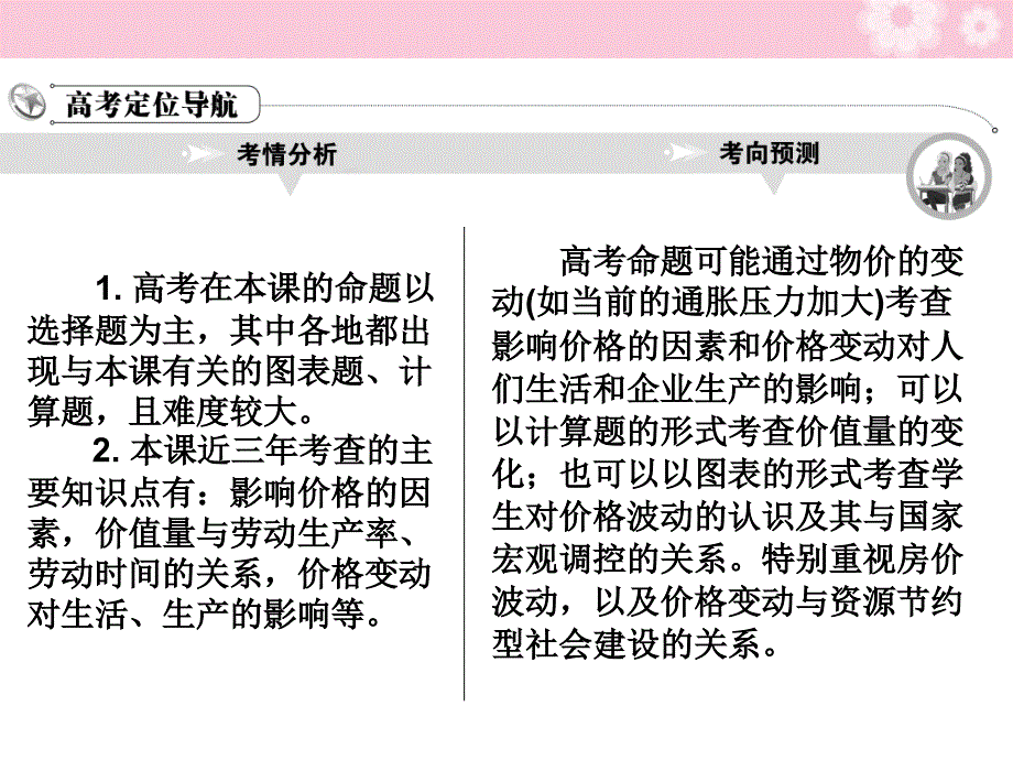 2018届高考政治复习 1.2多变的价格精品课件 新人教必修1_第2页