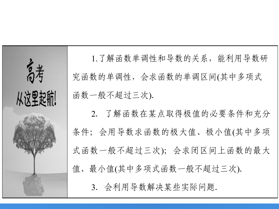 2018届高考数学理一轮复习 2.12 导数的应用精品课件 新人教a版_第2页