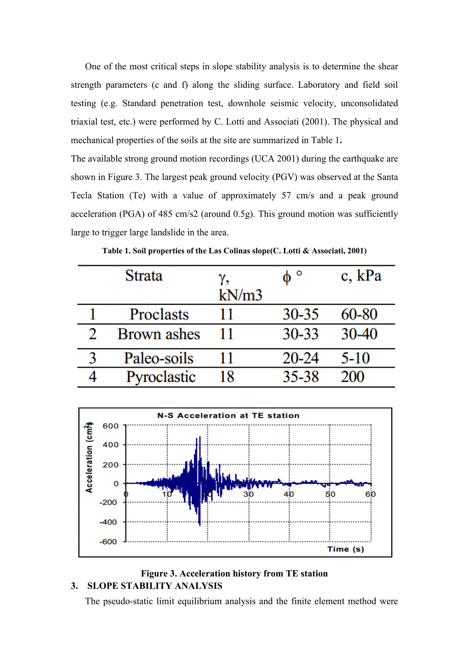 萨尔瓦多地震诱发的拉斯科琳娜滑坡稳定性分析  毕业论文外文翻译_第4页