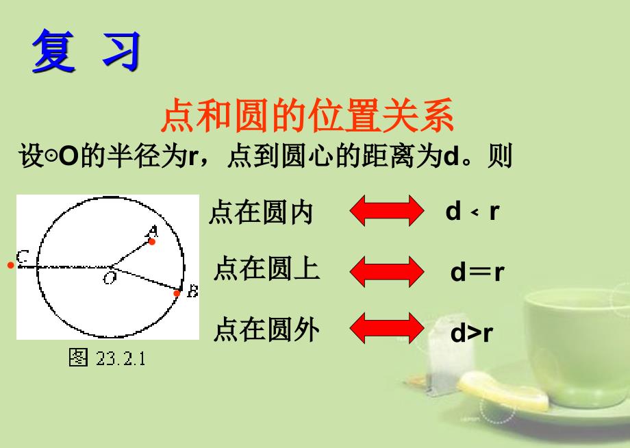 江苏省丹阳市第三中学九年级数学上册 5.5 直线和圆的关系公开课课件 苏科版_第1页