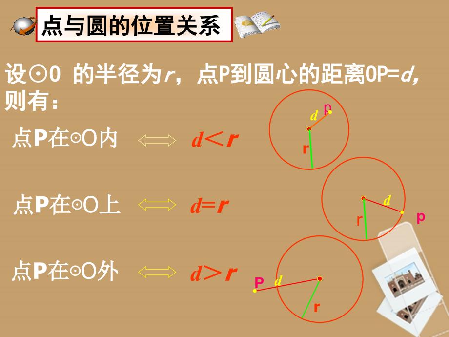 山东省临沭县第三初级中学九年级数学 24.2.1点和圆的位置关系复习课件 新人教版_第2页