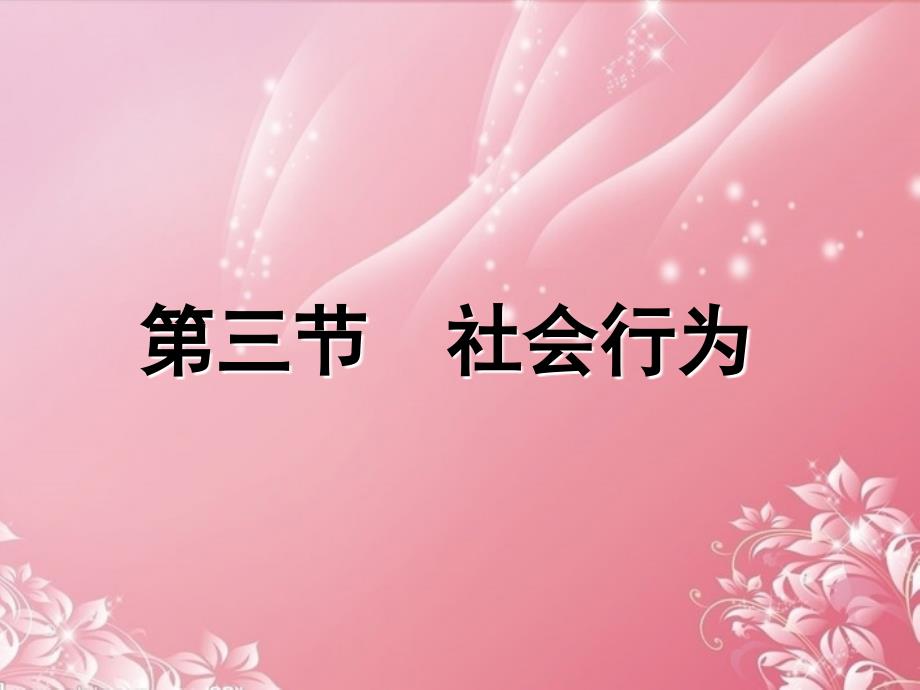 山西省太谷县明星中学八年级生物上册《社会行为》课件 新人教版_第1页