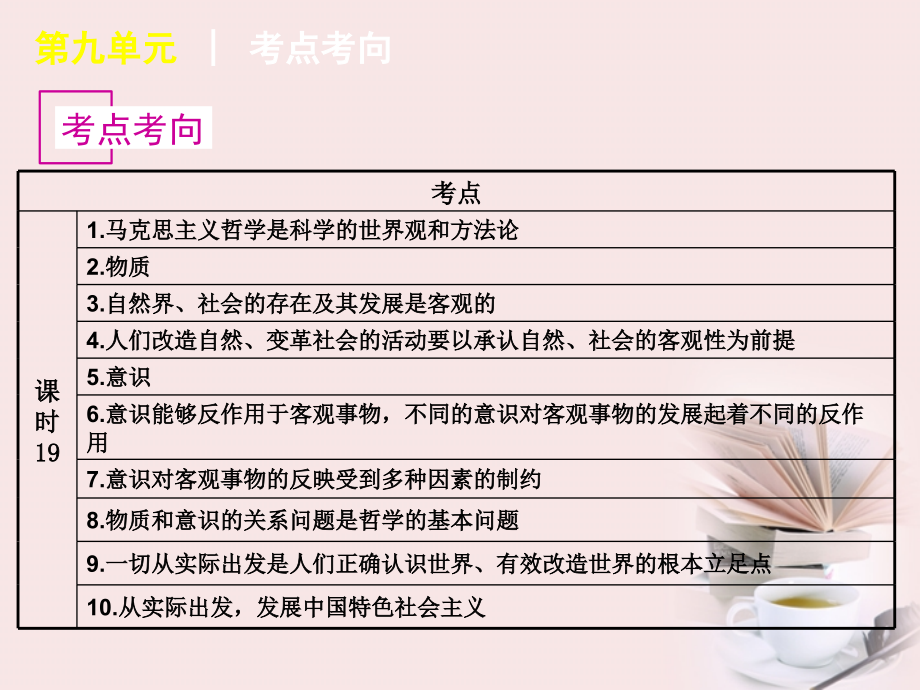 2018年高考政治专题复习 第9单元-辩证唯物论课件 大纲人教版_第2页