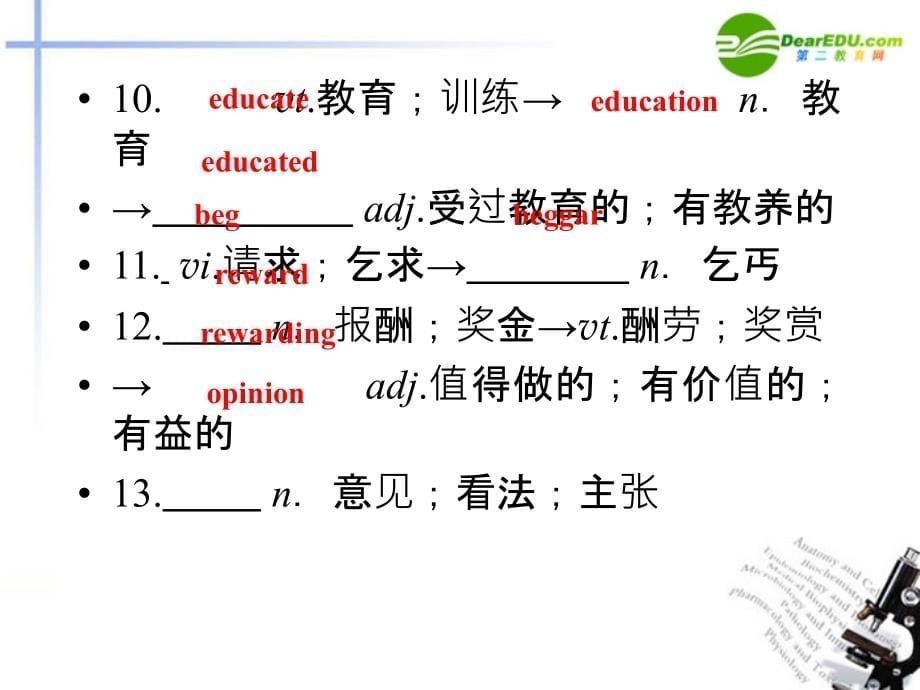 高三英语 总复习unit5课件 新人教版_第5页