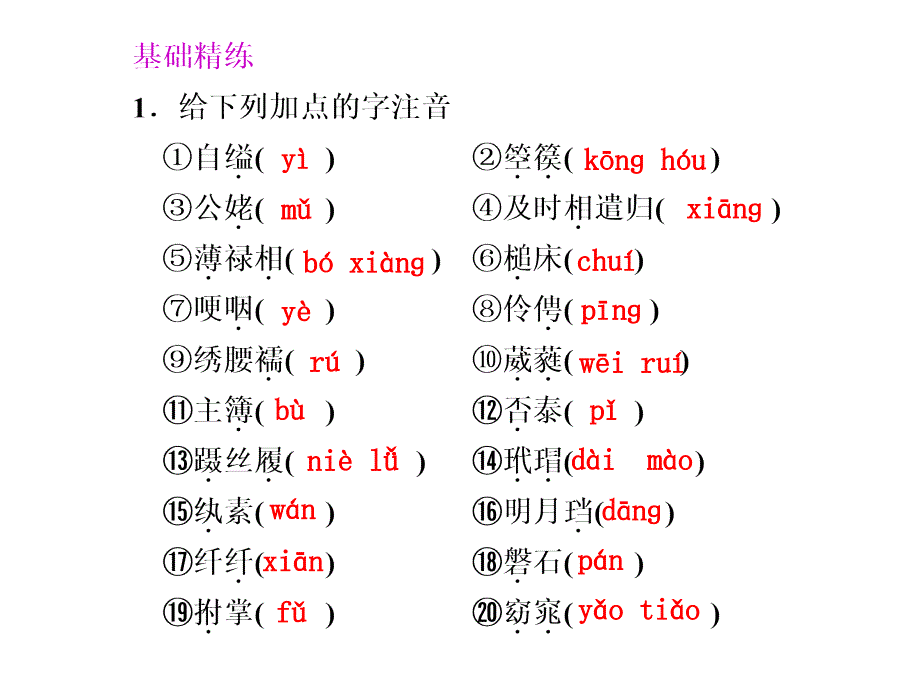 高中语文 第16课　孔雀东南飞(并序) 第1课时同步教学课件 粤教版必修1_第2页