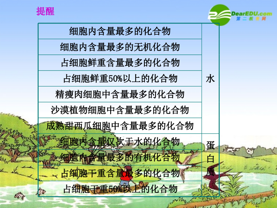 高中生物 第 2 章 组成细胞的分子第 1 节 细胞中的元素和化合物(第2课时)课件 新人教版必修1_第4页