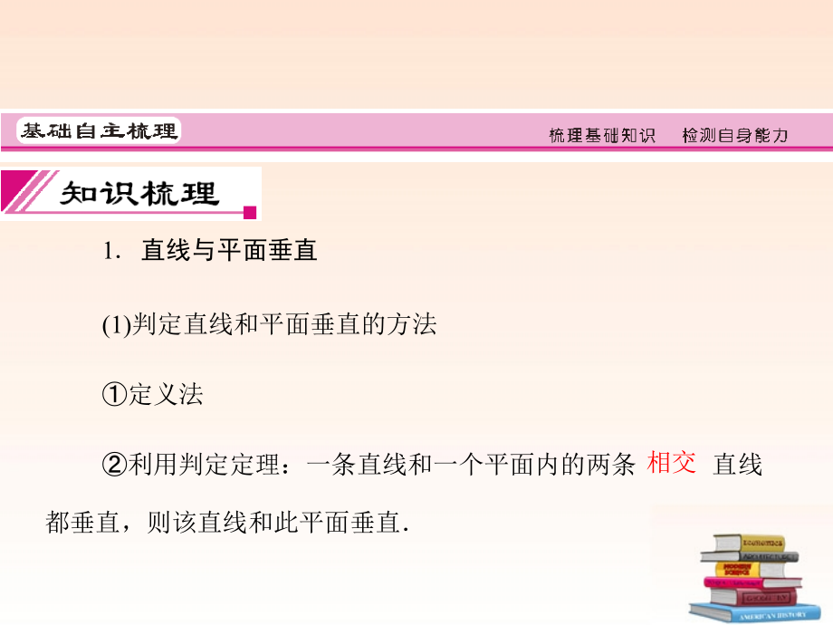 2018届高考数学一轮复习 7.5 直线、平面垂直的判定及其性质精品课件 理 新人教a版_第3页