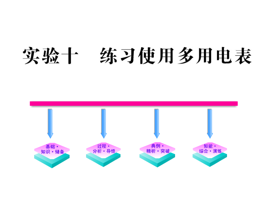 广东省深圳市高二物理《练习使用多用电表》课件_第1页