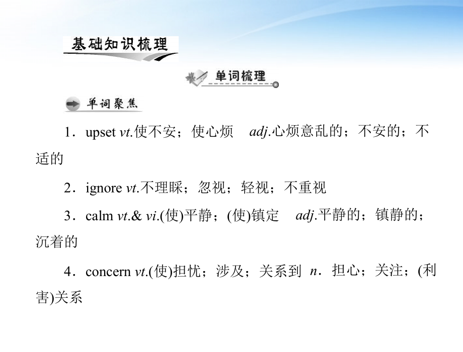 2018届高考英语第一轮 基础知识梳理复习unit1 friendship课件 新人教版必修2_第2页