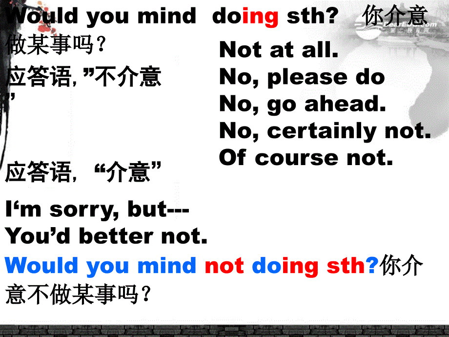 山东省滨州市邹平实验中学八年级英语下册《unit7 would you mind keeping your voice down》课件4 人教新目标版_第1页