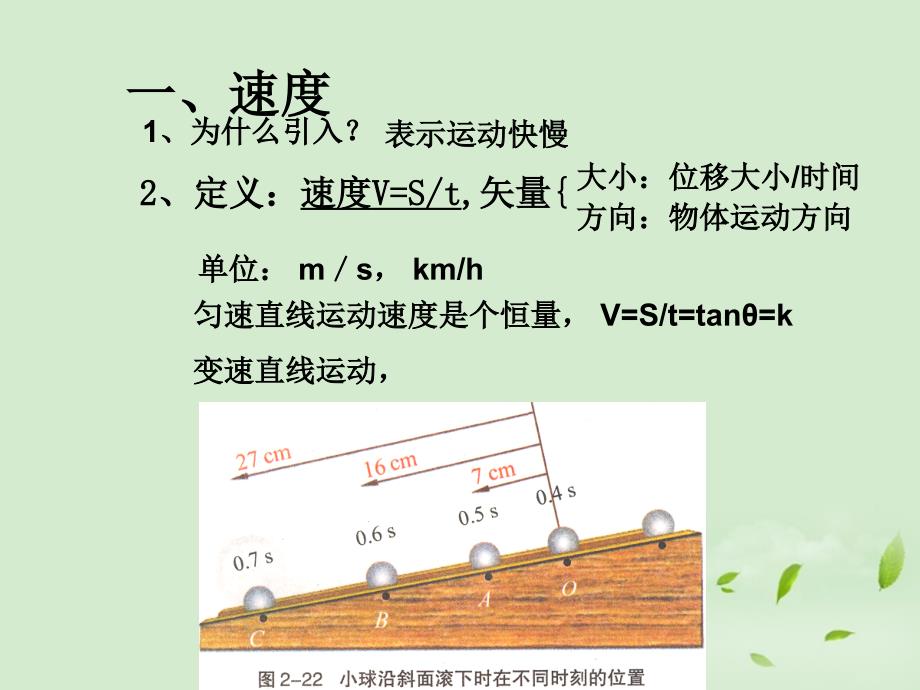 2018高中物理 2.3速度与加速度课件 鲁科版必修1_第4页