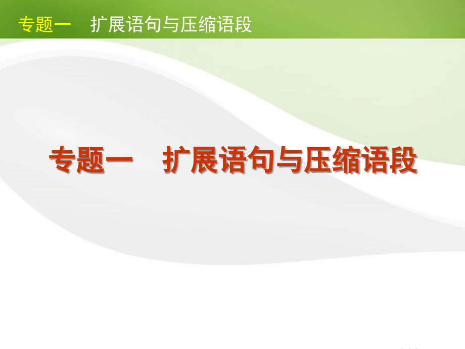 2018高考语文二轮复习 第1部分-语言文字运用课件 大纲人教版_第3页