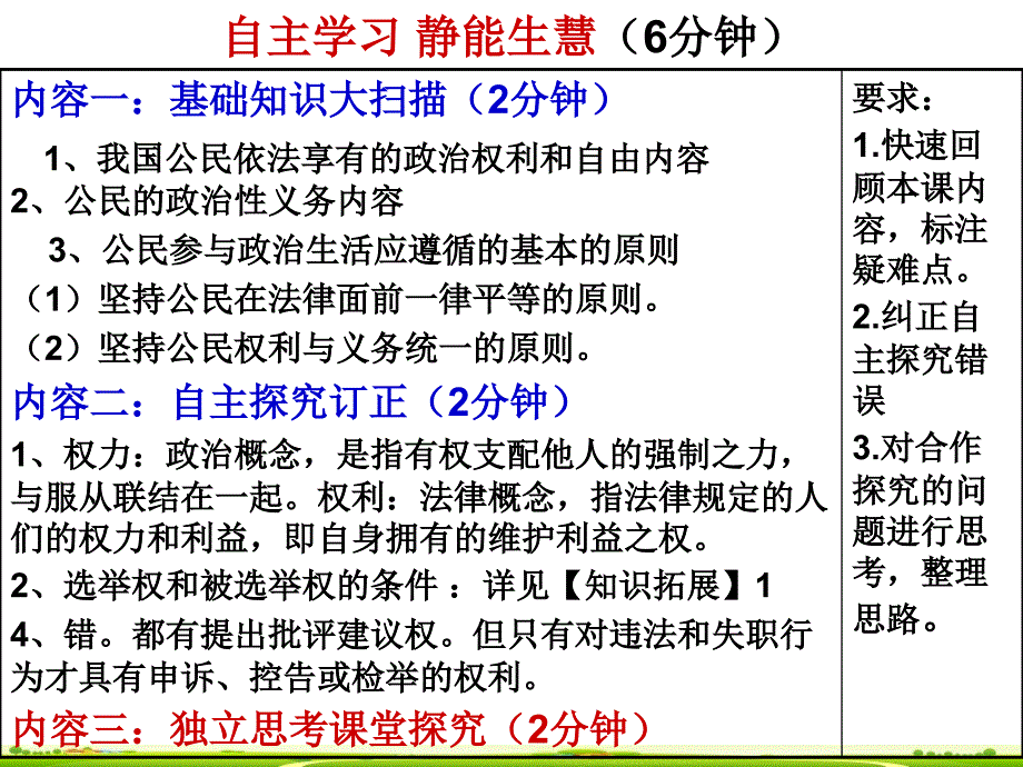 广东省惠阳一中实验学校高一政治《1.2政治权利与义务》课件_第3页