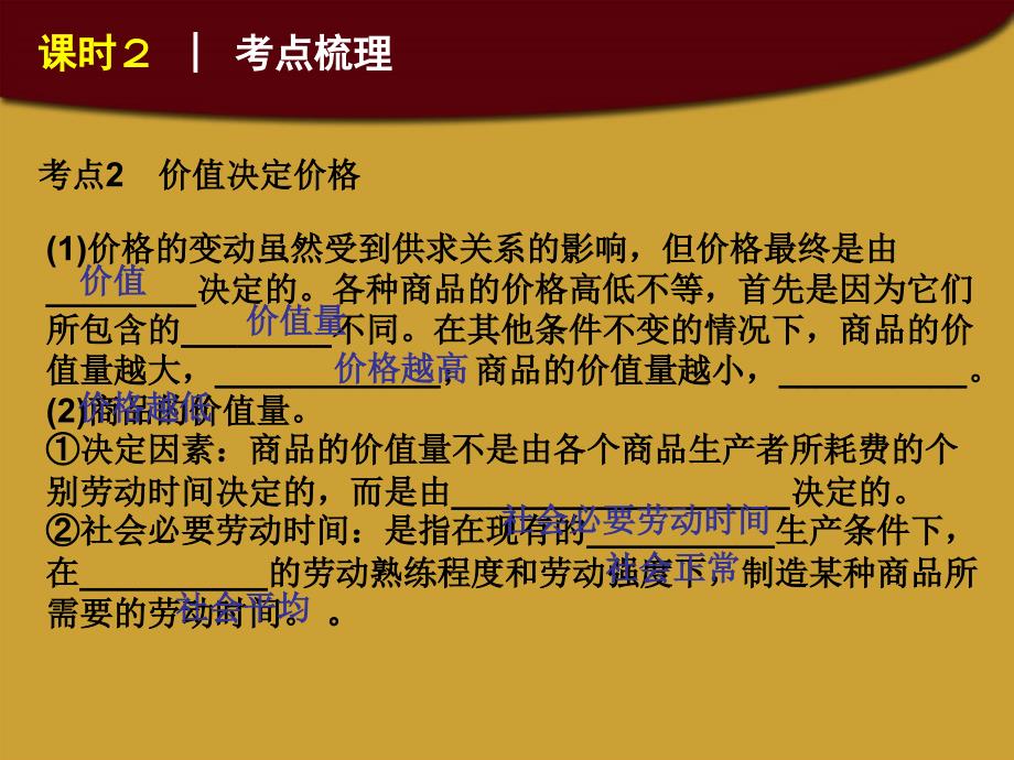 2018届高考政治一轮复习 课时2 多变的价格精品课件 新人教版_第3页