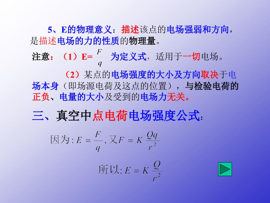 2018高二物理  1.3 电场强度 15课件 新人教版选修3-1_第4页