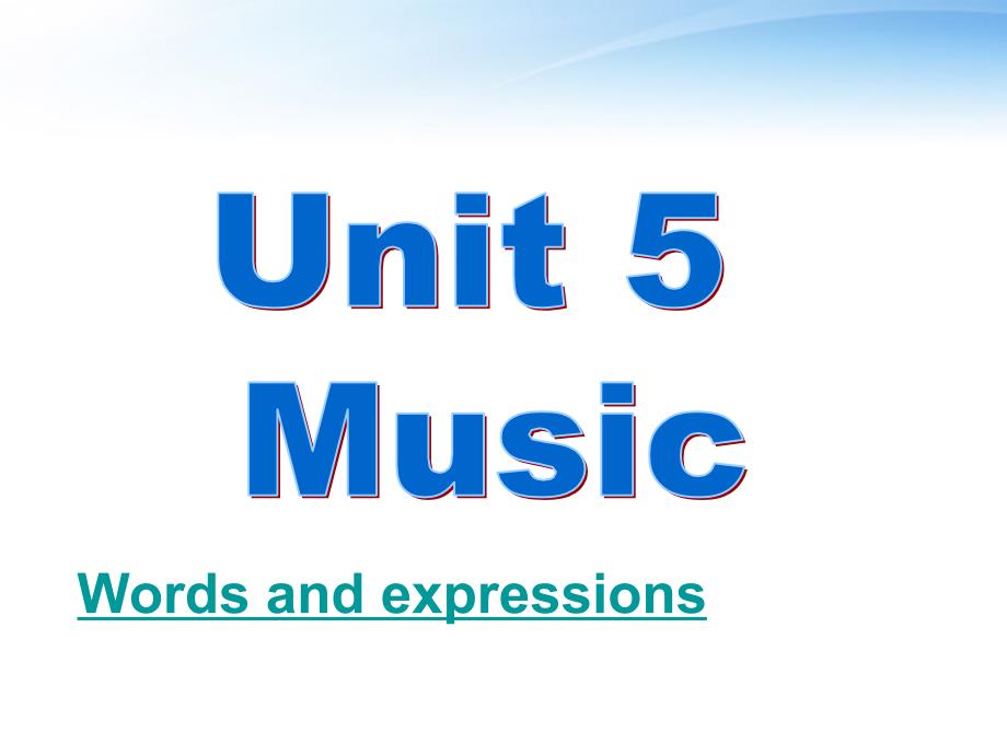 高中英语 unit 5《music》-vocabulary课件 新人教版必修2_第1页