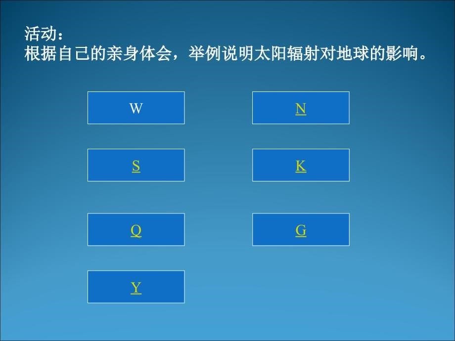 高中地理 1.2《太阳对地球的影响》课件 新人教版必修1_第5页