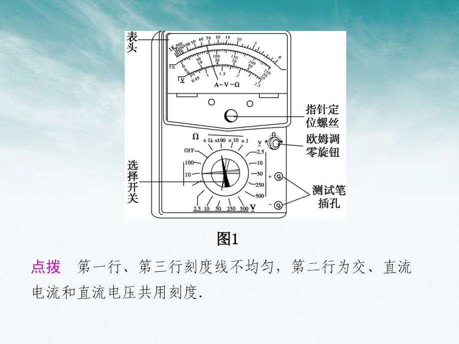 2018高中物理大一轮复习 第十章 实验十五 练习使用多用电表讲义课件 大纲人教版_第2页