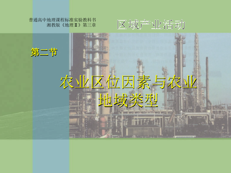 高中地理 3.2 农业区位因素与农业地域类型(2)课件 湘教版必修2_第2页