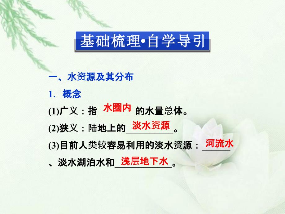 高中地理 3.3 水资源的合理利用课件 新人教版必修1_第4页