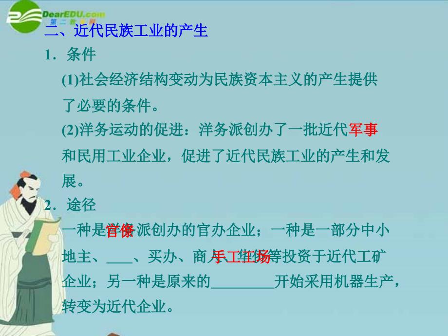 高中历史 专题2 第1课 近代中国民族工业的兴起精美课件 人民版必修2_第4页