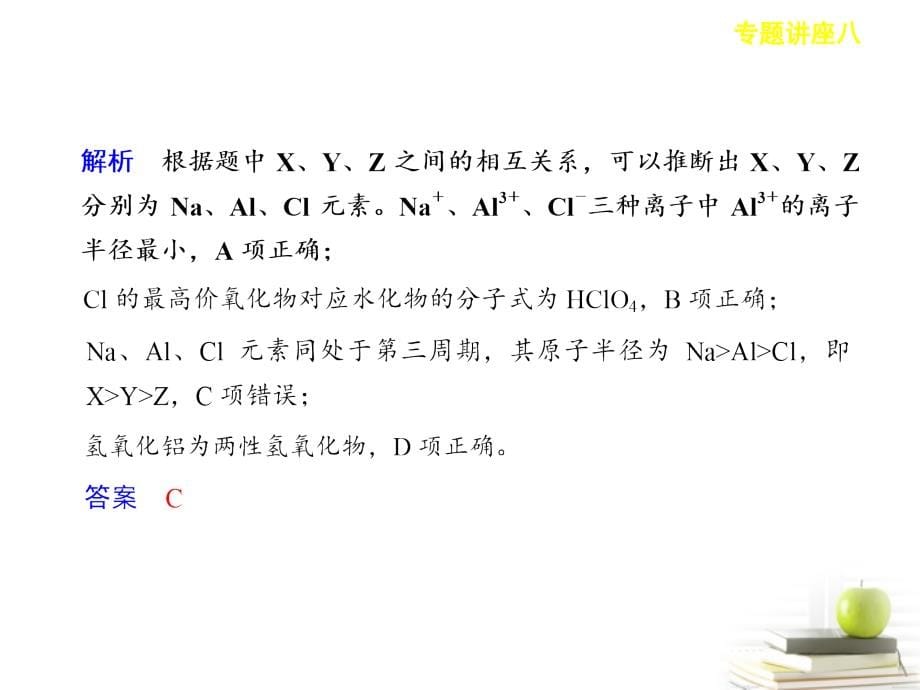 2018届高三化学一轮复习 专题讲座八元素推断题的知识贮备和解题方法课件_第5页