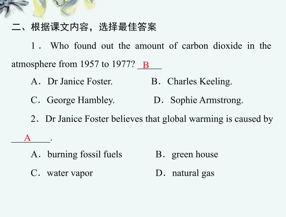 高中英语 unit4 period ⅰ warming up & reading同步教学课件 新人教版选修6_第3页