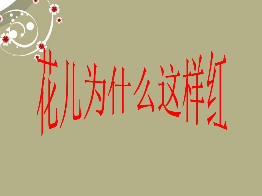 福建省泉州市八年级语文上册《花儿为什么这样红》课件 语文版_第1页