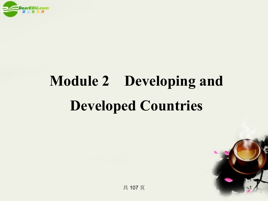 高考英语一轮复习 module2　developing and developed countries课件 外研版必修3_第1页