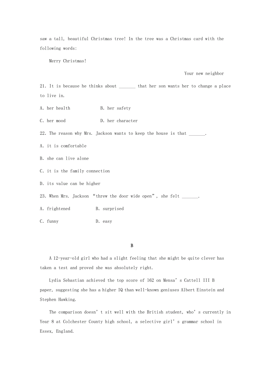 湖北省2015-2016学年高二英语上学期期中试题_第2页