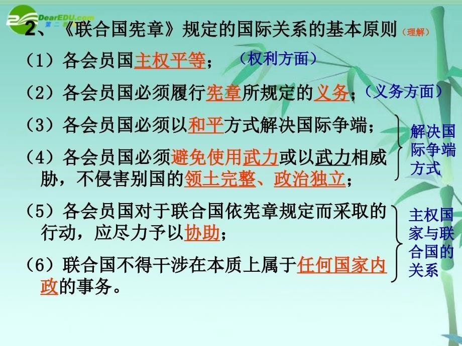 高中政治 专题五《日益重要的国际组织》课件 新人教版选修3_第5页