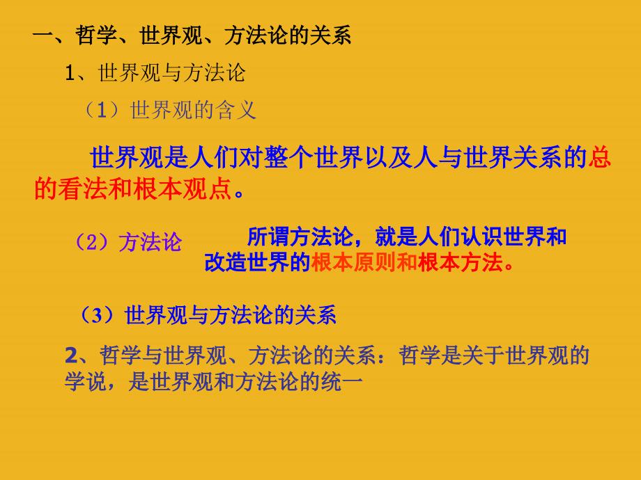 高中政治《生活与哲学》第一单元复习课件 新人教版必修4_第3页