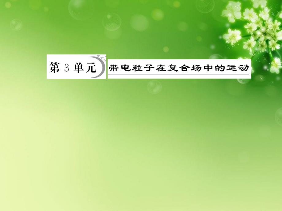 （安徽适用）2018高考物理一轮复习要点提示 第8讲 带电粒子在复合场中的运动课件_第1页