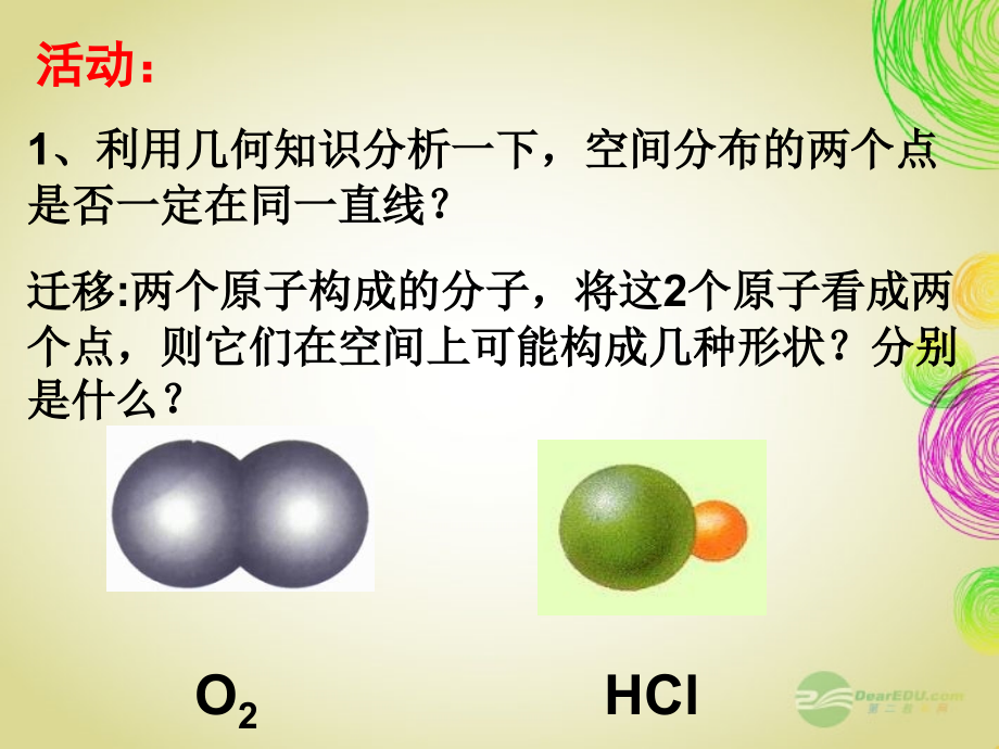 黑龙江省虎林市高级中学高二化学 22《分子的立体构型》课件 新人教版_第2页