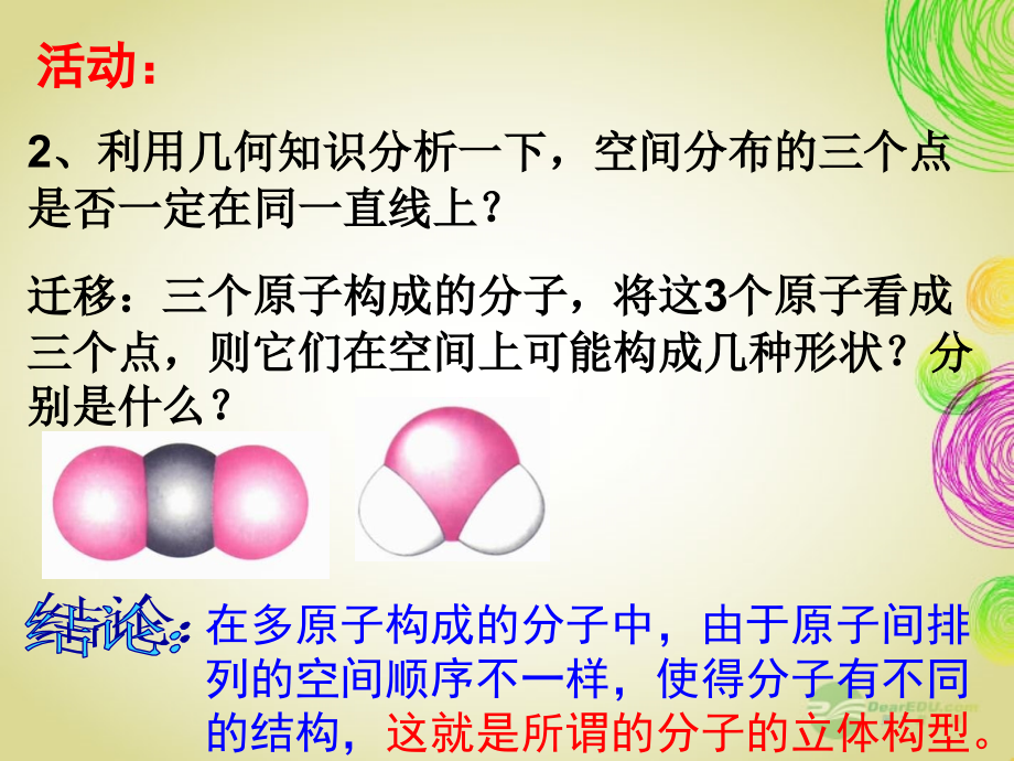 黑龙江省虎林市高级中学高二化学 22《分子的立体构型》课件 新人教版_第3页