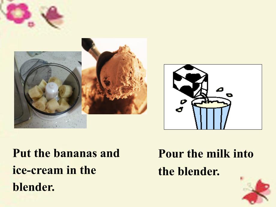 2017-2018学年八年级英语上册 unit 8 how do you make a banana milk shake section a（grammar focus-3c）课件 （新版）人教新目标版_第3页
