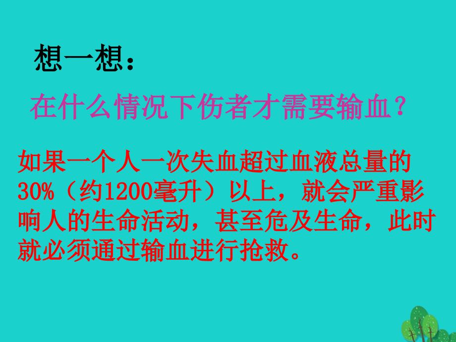 七年级生物下册 第三单元 第三章 第一节 物质运输的载体 想一想课件 （新版）济南版_第1页