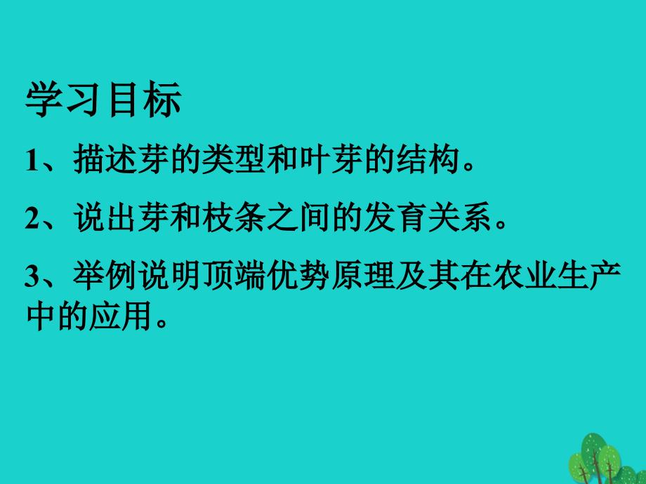 八年级生物上册 第三单元 第一章 第三节 芽的发育课件 冀少版_第2页