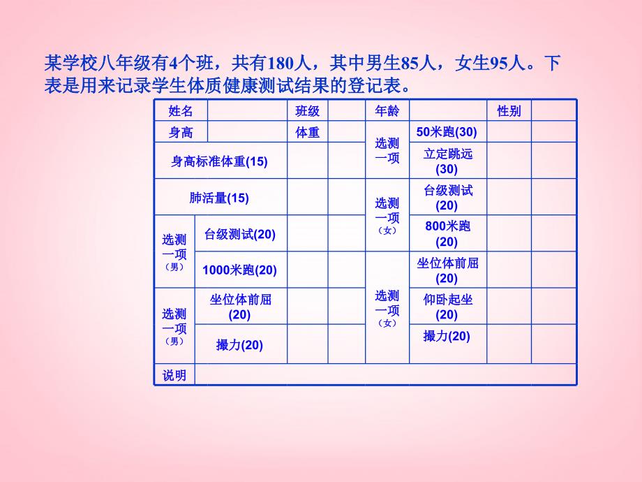 20.3课题学习体质健康测试中的数 教案（人教版八年级下册） (1).ppt_第4页